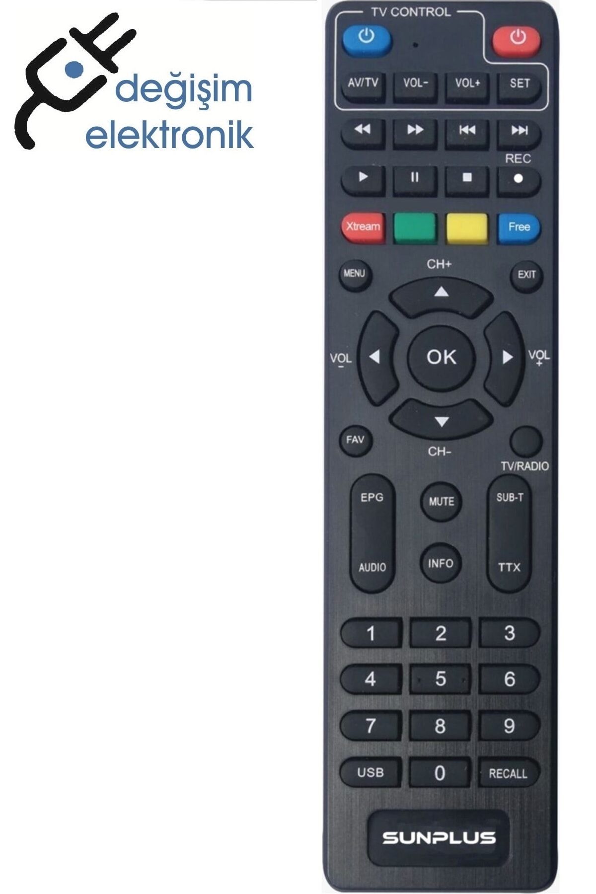 Sunplus Astra Plus Mini Hd Uydu Orjinal Kumandası