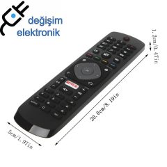 Philips 3D Smart Led TV Kumanda Rm-l1285 NetFlix Tuşlu
