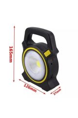 Cob Led Güneş Enerjili Çalışma Lambası El Feneri Powerbank Jy-819
