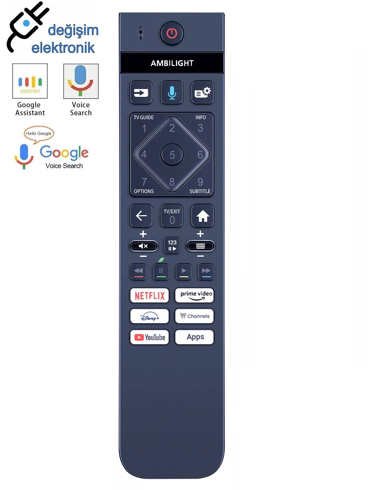 Philips 398gm10bephnd000cr Kumanda Ses Komutlu