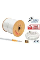 Gold Uydu Çanak Anten Kablosu 25 Metre Hazır Uçlu