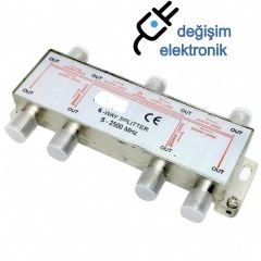 1/6 Splitter Uydu Dağıtıcısı 5-2400 Mhz