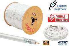 Trishield 112 Tel Çanak Uydu Anten Kablosu 100 Metre