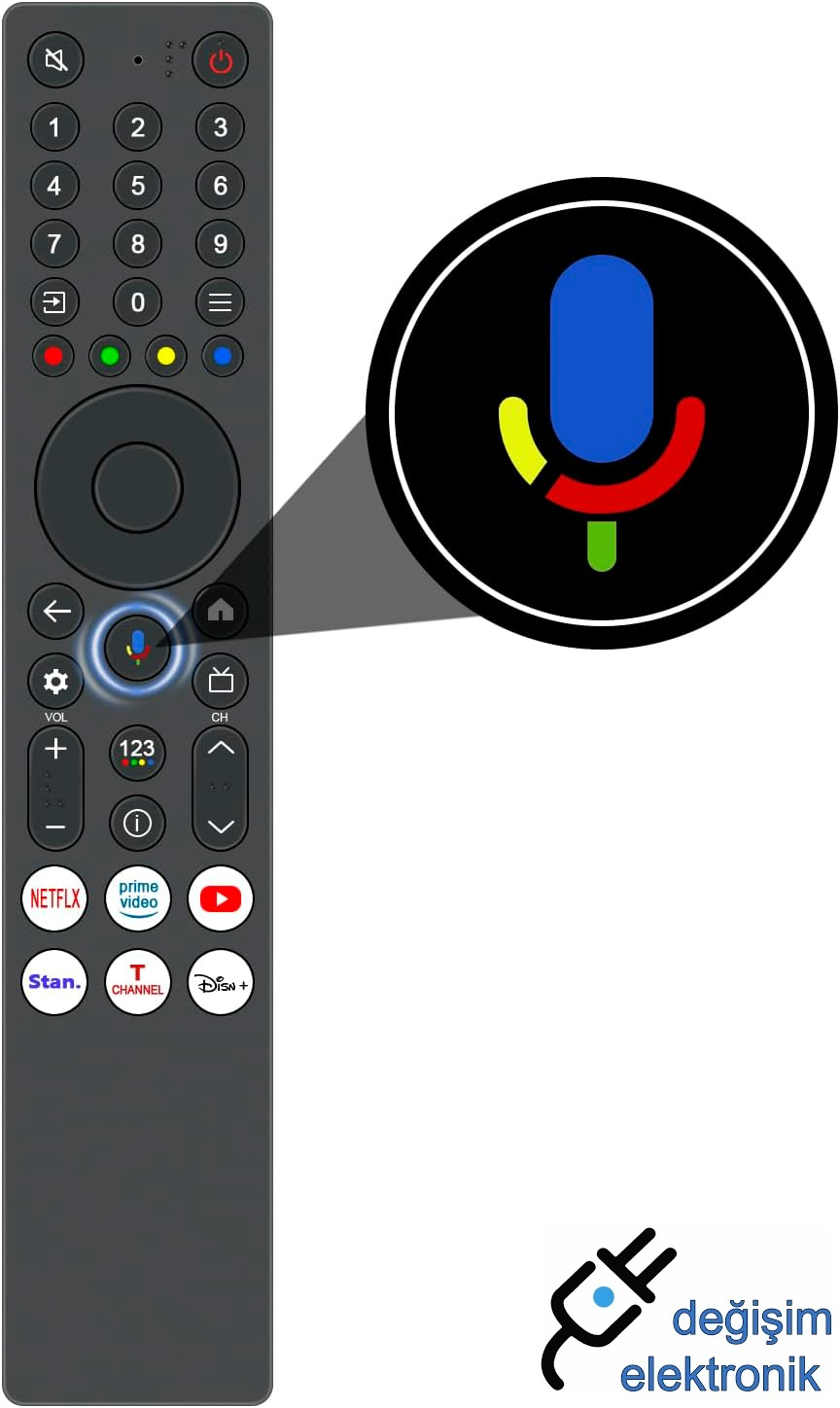 Tcl 98C6K Premium Qd-MiniLED Tv Kumandası Ses Komutlu