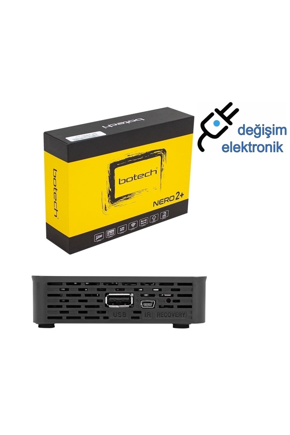 Botech Nero 2+ Plus Linux Tabanlı Etkermet Girişli Ip Tv Mini Uydu Alıcısı