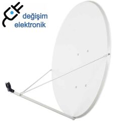 105 Cm Ofset Çanak Anten 3 Kollu Düz Ayak