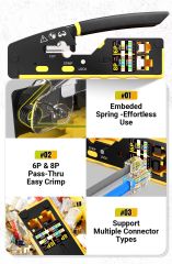 Yeni Nesil Rj45 Sıkma Pensesi Rj11-Rj45