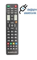 Sunplus Delta Hd Uydu Orjinal Kumandası