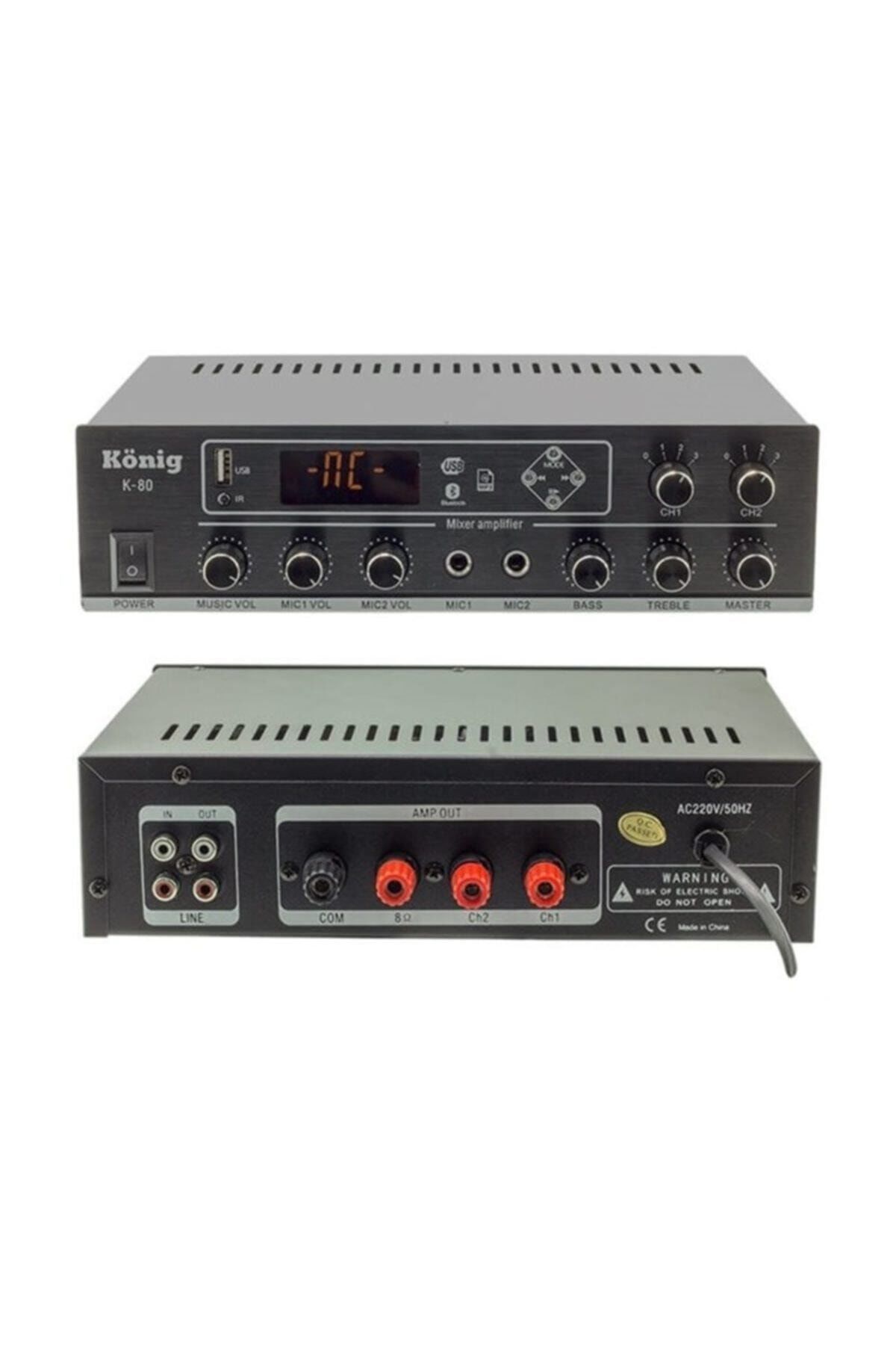K-80 - 2 Bölgeli 80 Watt Hat Trafolu Stereo Anfi