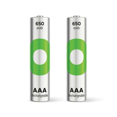 GP Recyko 650 Mah R03 AAA Şarjlı 2'li İnce Kalem