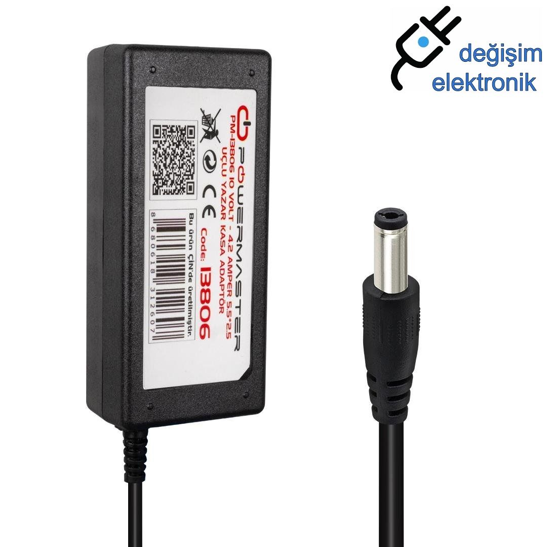 10 Volt - 4.2 Amper 5.5*2.5 Mm Uçlu Yazar Kasa Adaptör