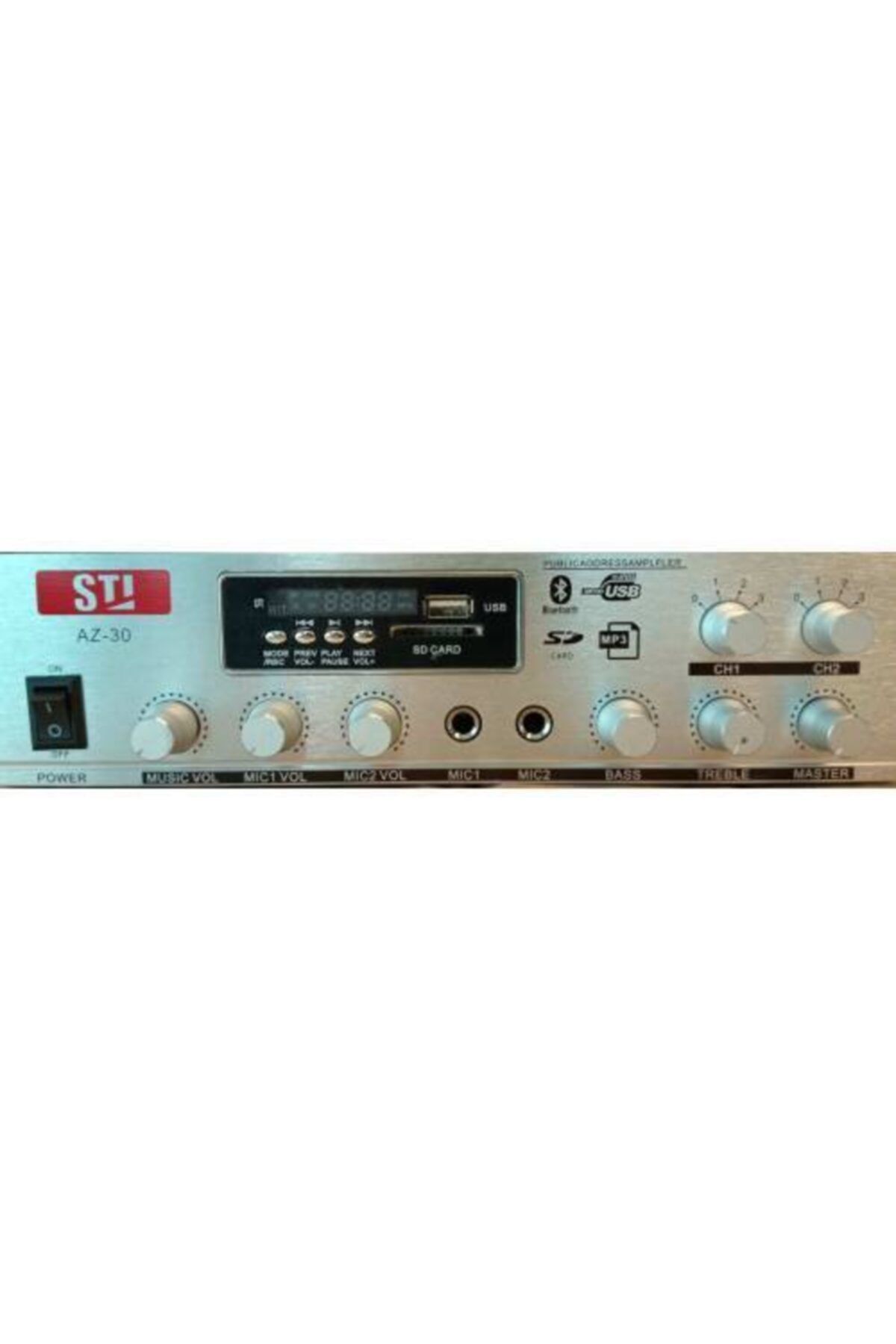 Stı Az 30 Stereo Hat Trafolu Mixer Amfi 2 Bölgeli
