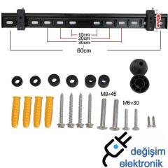 Üniversal 32-80 inç Lcd Led Tv Duvar Sabit Askı Aparatı