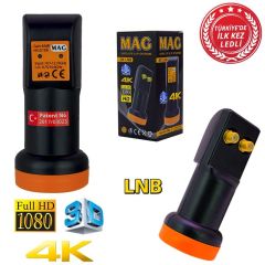 İkili İki Çıkışlı Lnb Ultra Hd 0.1 dB Ledli Lnb