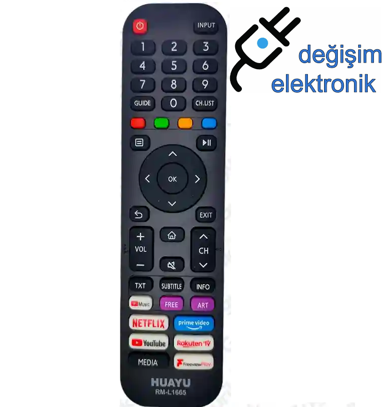 Vestel 65QMG9940 Uyumlu 4k Smart Led Tv Kumandası Ses Komutsuz